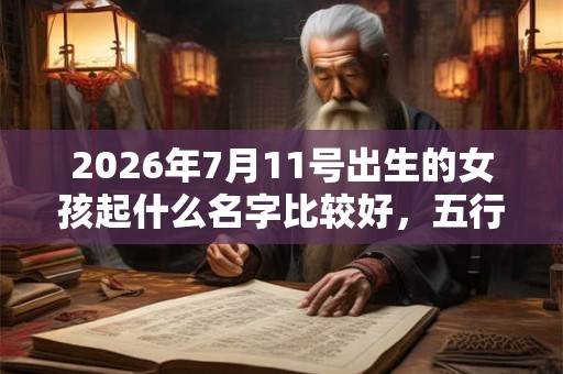 2026年7月11号出生的女孩起什么名字比较好，五行属什么