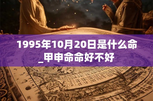 1995年10月20日是什么命_甲申命命好不好