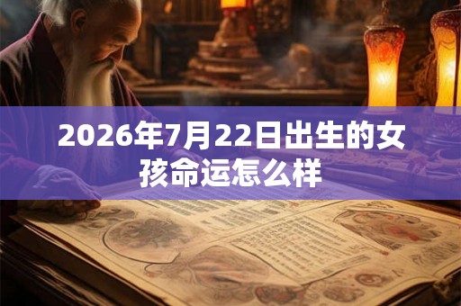 2026年7月22日出生的女孩命运怎么样 2026年7月22日出生的女孩命运怎么样