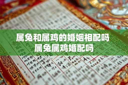 属兔和属鸡的婚姻相配吗 属兔属鸡婚配吗