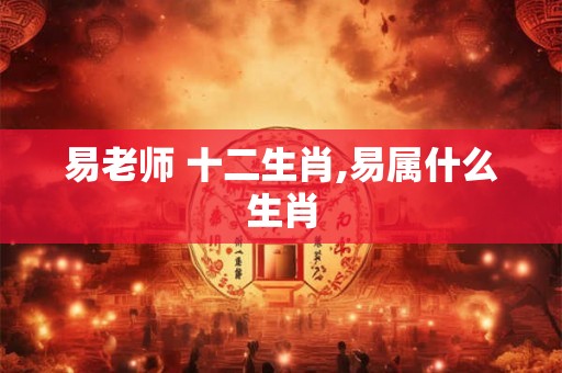 易老师 十二生肖,易属什么生肖
