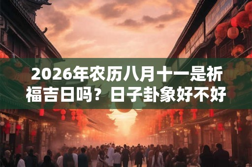 2026年农历八月十一是祈福吉日吗？日子卦象好不好？