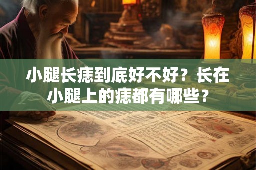 小腿长痣到底好不好？长在小腿上的痣都有哪些？