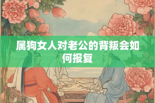 属狗女人对老公的背叛会如何报复