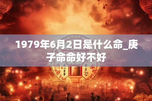 1979年6月2日是什么命_庚子命命好不好