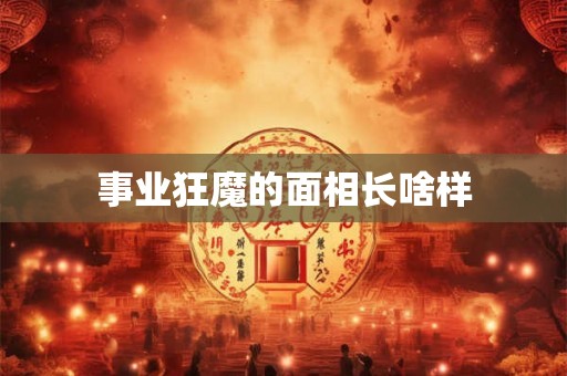 事业狂魔的面相长啥样