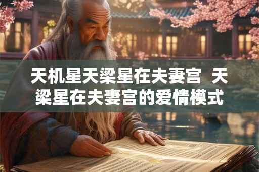 天机星天梁星在夫妻宫  天梁星在夫妻宫的爱情模式