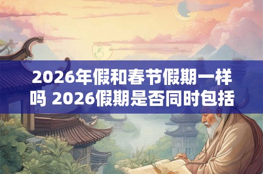 2026年假和春节假期一样吗 2026假期是否同时包括春节