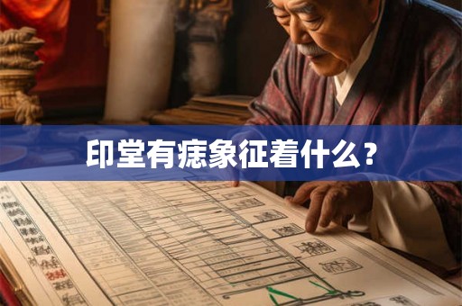 印堂有痣象征着什么？