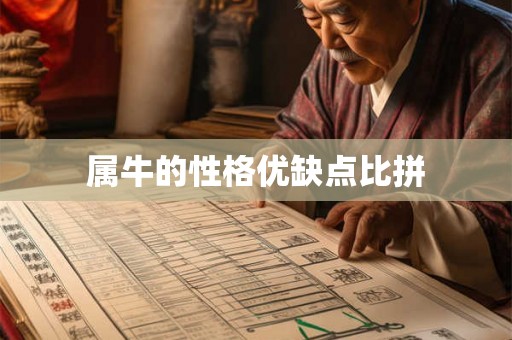 属牛的性格优缺点比拼