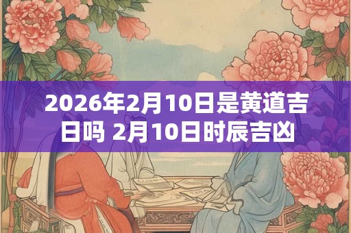 2026年2月10日是黄道吉日吗 2月10日时辰吉凶