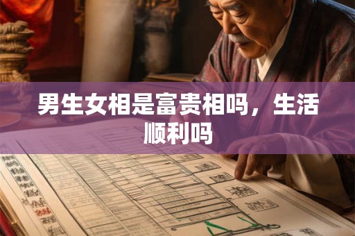 男生女相是富贵相吗，生活顺利吗