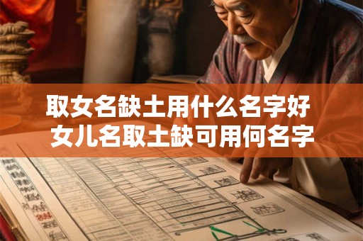 取女名缺土用什么名字好 女儿名取土缺可用何名字