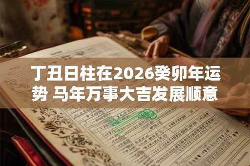 丁丑日柱在2026癸卯年运势 马年万事大吉发展顺意