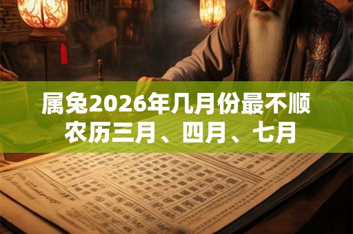 属兔2026年几月份最不顺 农历三月、四月、七月