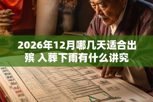 2026年12月哪几天适合出殡 入葬下雨有什么讲究