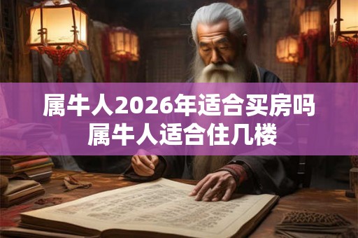属牛人2026年适合买房吗 属牛人适合住几楼