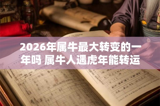 2026年属牛最大转变的一年吗 属牛人遇虎年能转运吗 2026年属牛最大转变的一年吗 属牛人遇虎年能转运吗