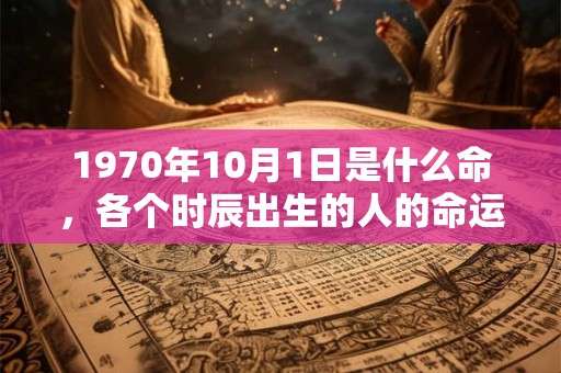 1970年10月1日是什么命,各个时辰出生的人的命运 1970年10月1日是什么命,各个时辰出生的人的命运