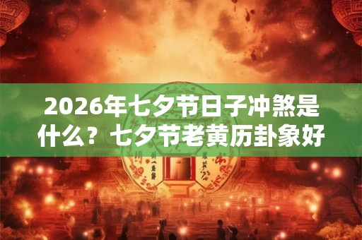2026年七夕节日子冲煞是什么？七夕节老黄历卦象好吗？