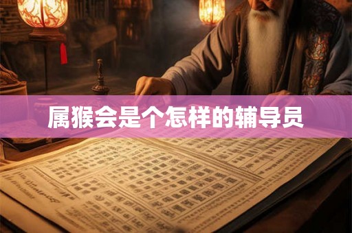 属猴会是个怎样的辅导员