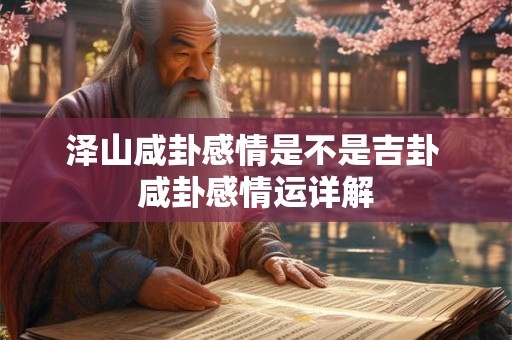 泽山咸卦感情是不是吉卦 咸卦感情运详解