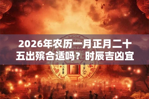 2026年农历一月正月二十五出殡合适吗？时辰吉凶宜忌如何？