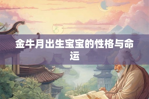 金牛月出生宝宝的性格与命运
