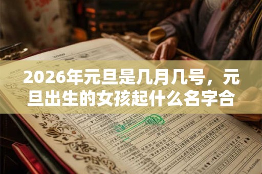 2026年元旦是几月几号，元旦出生的女孩起什么名字合适