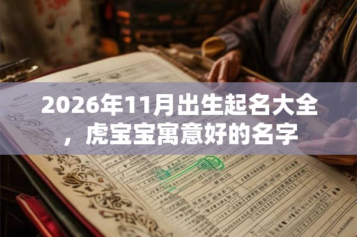 2026年11月出生起名大全，虎宝宝寓意好的名字