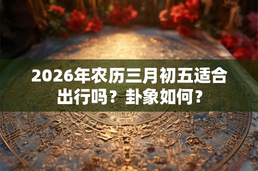2026年农历三月初五适合出行吗？卦象如何？
