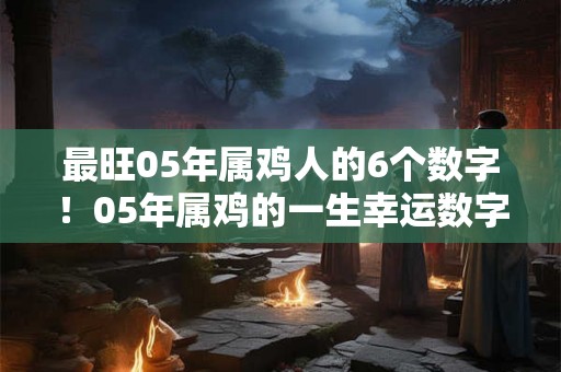 最旺05年属鸡人的6个数字！05年属鸡的一生幸运数字查询