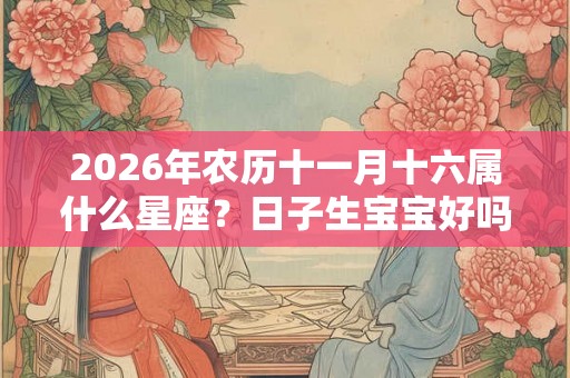 2026年农历十一月十六属什么星座？日子生宝宝好吗？