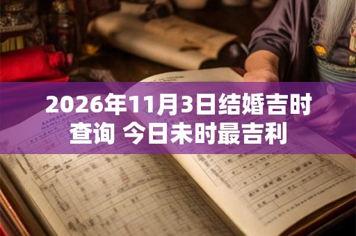 2026年11月3日结婚吉时查询 今日未时最吉利