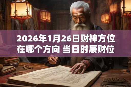 2026年1月26日财神方位在哪个方向 当日时辰财位变化表