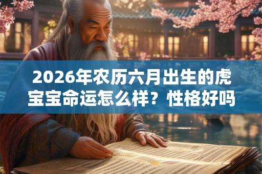 2026年农历六月出生的虎宝宝命运怎么样?性格好吗? 2026年农历六月出生的虎宝宝命运怎么样?性格好吗?