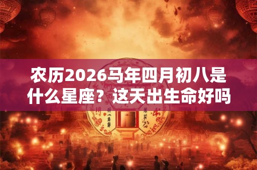 农历2026马年四月初八是什么星座？这天出生命好吗？