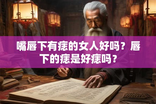 嘴唇下有痣的女人好吗？唇下的痣是好痣吗？
