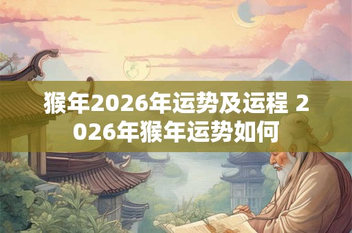 猴年2026年运势及运程 2026年猴年运势如何