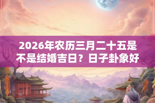 2026年农历三月二十五是不是结婚吉日?日子卦象好吗? 2026年农历三月二十五是不是结婚吉日?日子卦象好吗?