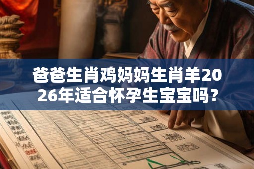 爸爸生肖鸡妈妈生肖羊2026年适合怀孕生宝宝吗? 爸爸生肖鸡妈妈生肖羊2026年适合怀孕生宝宝吗?