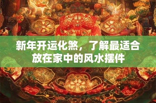新年开运化煞,了解最适合放在家中的风水摆件 新年开运化煞,了解最适合放在家中的风水摆件