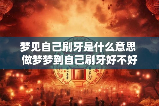 梦见自己刷牙是什么意思 做梦梦到自己刷牙好不好
