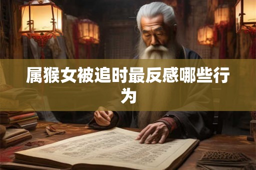 属猴女被追时最反感哪些行为
