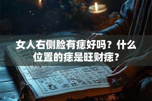 女人右侧脸有痣好吗?什么位置的痣是旺财痣? 女人右侧脸有痣好吗?什么位置的痣是旺财痣?