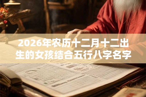 2026年农历十二月十二出生的女孩结合五行八字名字推荐 2026年农历十二月十二出生的女孩结合五行八字名字推荐