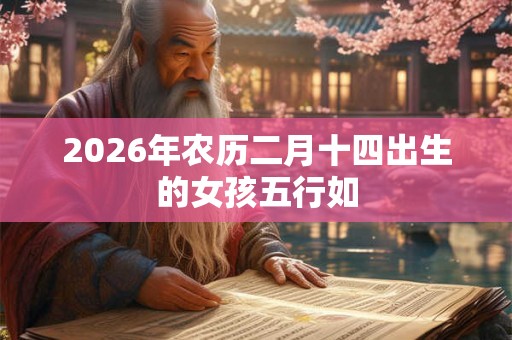 2026年农历二月十四出生的女孩五行如