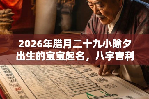 2026年腊月二十九小除夕出生的宝宝起名，八字吉利名字推荐