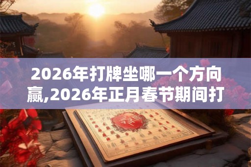 2026年打牌坐哪一个方向赢,2026年正月春节期间打牌吉位