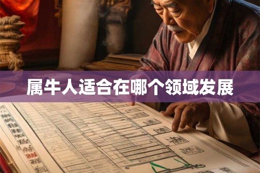 属牛人适合在哪个领域发展